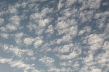 Beautiful blue sky with clouds - Unique blue sky whitc clouds