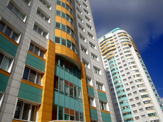 Fototapeta na wymiar Modern Apartment building. City residential