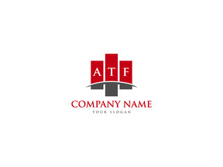 Letter ATF Logo Icon Design For Kind Of Use - obrazy, fototapety, plakaty