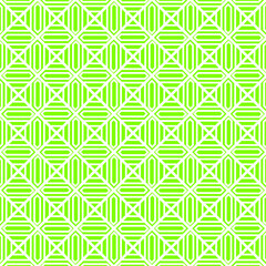 Abstract seamless pattern made with lines and shapes, green background, perfect for wallpaper, background fills, card, banners