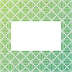 Abstract seamless pattern made with lines and shapes, copy space, green background, perfect for card, banners, empty space for text