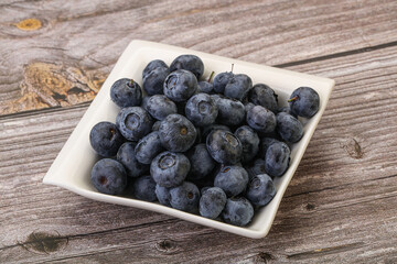 Ripe sweet tasty blueberries heap