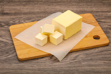 Dairy natural yellow butter piece