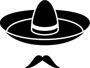 Vector illustration of the sombrero