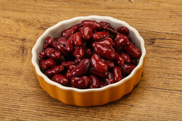 Canned red Kidney in the bowl