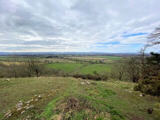Naklejka premium A view of the Shropshire Countryside from Haughmond Hill