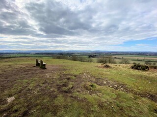 Obraz premium A view of the Shropshire Countryside from Haughmond Hill