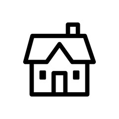 House vector icon. Home linear pictogram.