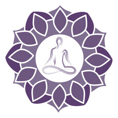 yoga mandala, vector