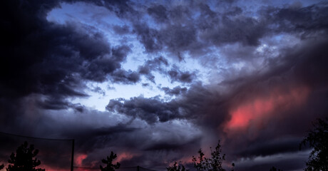 October storm clouds