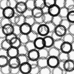 Trendy pattern for home decor ideas, for printing on fabric, rugs, wallpaper. Background with circles. 