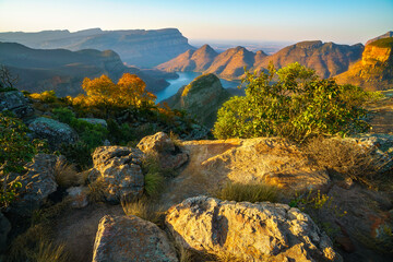 three rondavels and blyde river canyon at sunset, south africa 46
