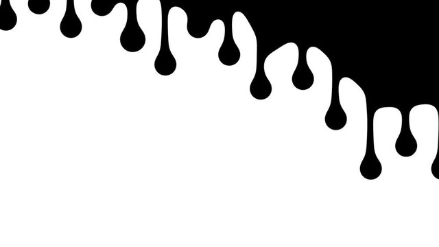 Ink dripping transition diagonal