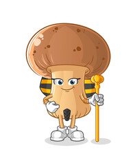 mushroom ancient egypt cartoon. cartoon mascot vector