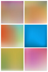 Blurry backgrounds set