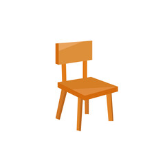Wooden chair. Vector illustration eps10
