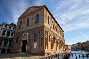 architecture in venice at sunrise