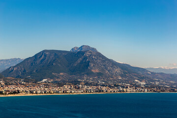 View of the Mediterranean coast.