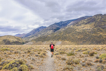Fototapeta premium Trekking in beautiful Patagonia National Park, Aysen, Patagonia, Chile