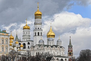 Fototapeta na wymiar Cathedrals of the Kremlin.