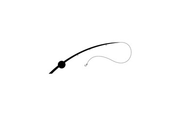 Fishing Rod Logo Icon