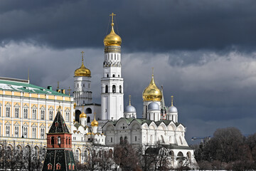 Fototapeta na wymiar Cathedrals of the Kremlin.