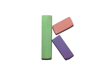 Crayon alphabet Lettrs K
