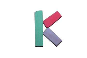 Crayon alphabet Lettrs K