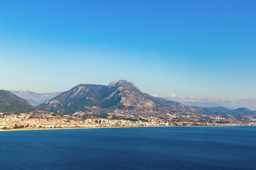 Obraz premium View of the Mediterranean coast.
