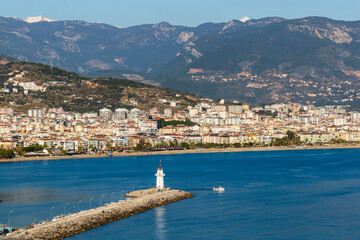 Obraz premium Alanya city. Mediterranean coast. Turkey.