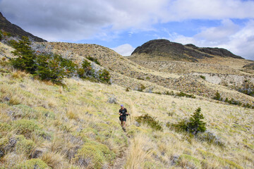 Trekking in beautiful Patagonia National Park, Aysen, Patagonia, Chile