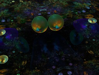Obraz premium Imaginatory fractal background Image