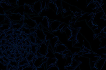 Abstract dark blue fractal background 