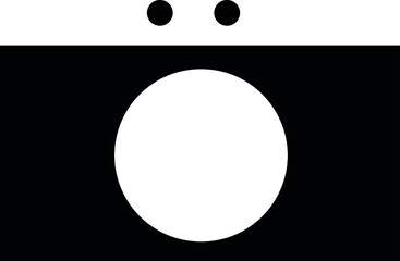 black and white camera icon, new brand vector, app logo