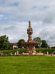 Fototapeta na wymiar Doulton Fountain, Glasgow Green, Glasgow, Scotland
