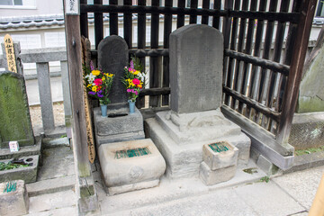 Tokyo, Japan. Sengaku-ji, a Soto Zen Buddhist temple. Final resting place of Asano Naganori and his 47 ronin