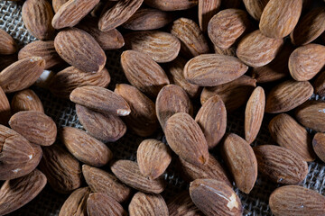 almond on the beautiful background