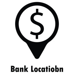 bank location icon design vector 