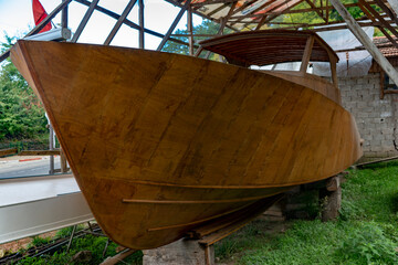 Wooden boat skeletons in the Western Black Sea. bartın province kurucaşile district © satiozdemir