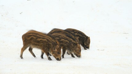 wild boar - photo taken from a wildlife park in Quebec, Canada