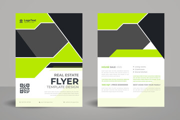 Real estate business poster Design cover flyer and brochure business template.
