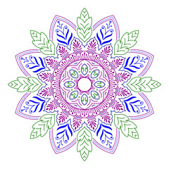 Mandalas for coloring book. Decorative round ornaments. Vintage decorative elements. Oriental pattern, vector illustration.