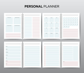 Vector templates for business planning with calendar - 418579217