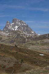 Views of the Midi peak from Huesca, Spain