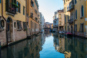 Obraz na płótnie Canvas Characteristic view of the city of Venice, Italy, Europe