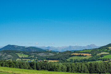 Fototapeta na wymiar A nice landscape picture near Seyne, Alpes-de-Haute-Provence, France