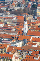 View of the Celje town in Slovenia