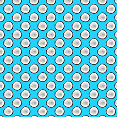 seamless pattern with coconut