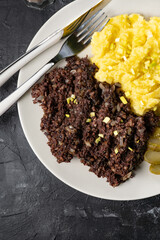 Tasty Silesian black pudding.