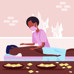 Alternative healthcare illustration people lifestyle